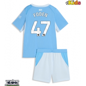Manchester City Phil Foden #47 Replica Home Minikit 2026-27 Short Sleeve (+ pants)